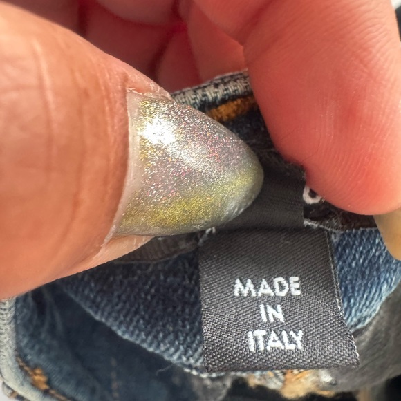 Just Cavalli Blue Distressed Mini Skirt - Picture 8 of 8